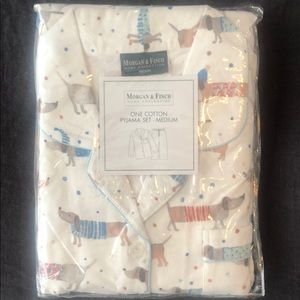 Morgan & Finch Flannel Daschund pajamas (NWT)